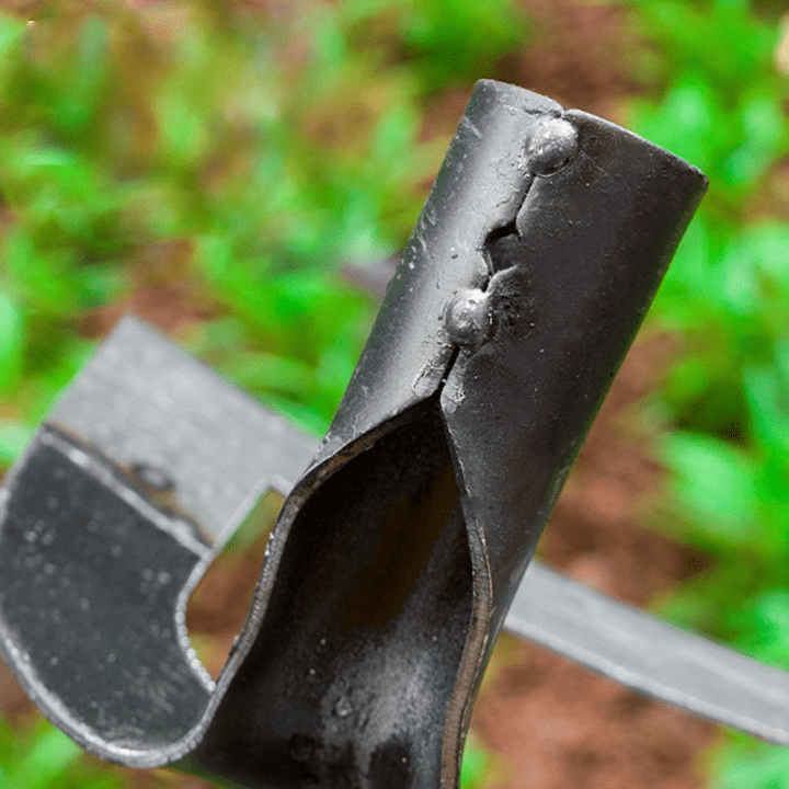 Hand-Forged Manganese Steel Garden Hoe for Weeding & Soil Loosening