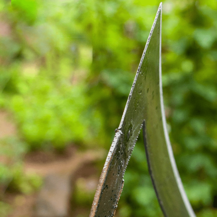 Hand-Forged Manganese Steel Garden Hoe for Weeding & Soil Loosening