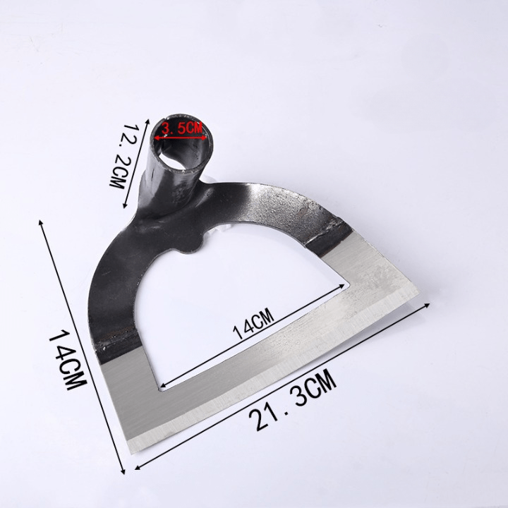 Hand-Forged Manganese Steel Garden Hoe for Weeding & Soil Loosening