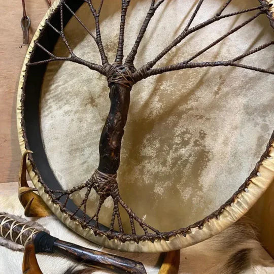 Handcrafted Tree of Life Shaman Drum