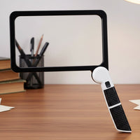 Handheld 5x Magnifying Glass with Light - Ergonomic Design for Reading and Inspection