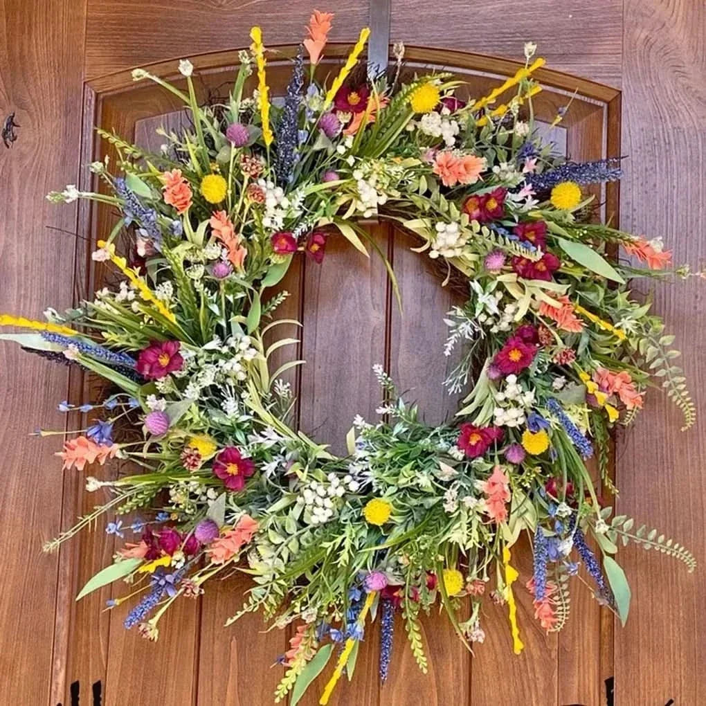 Handmade Indoor and Outdoor Floral Door Wreath