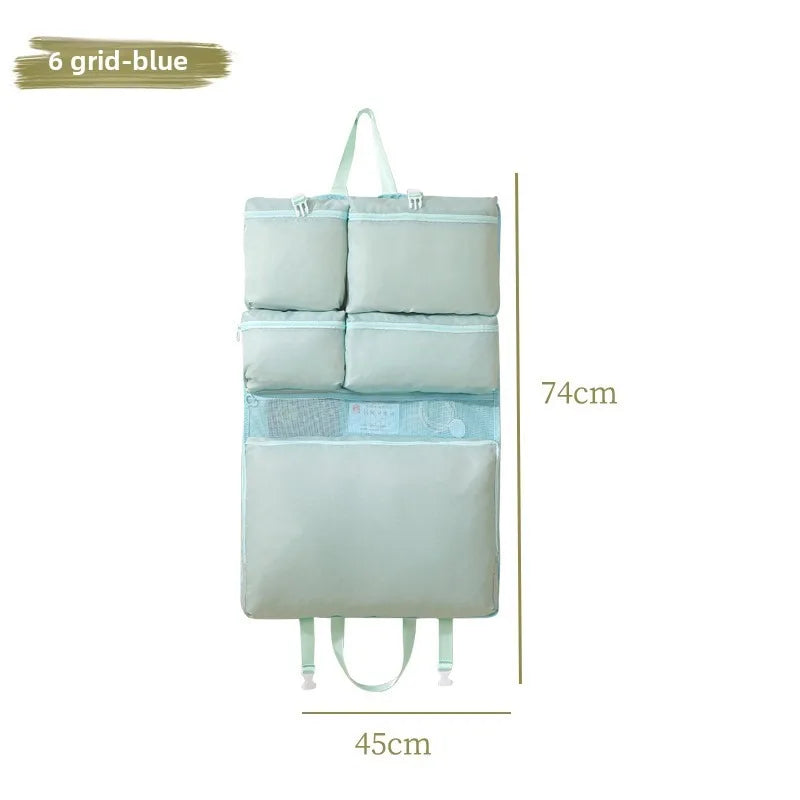 Hanging Travel Bag - Compact, Foldable Organizer with Multiple Compartments