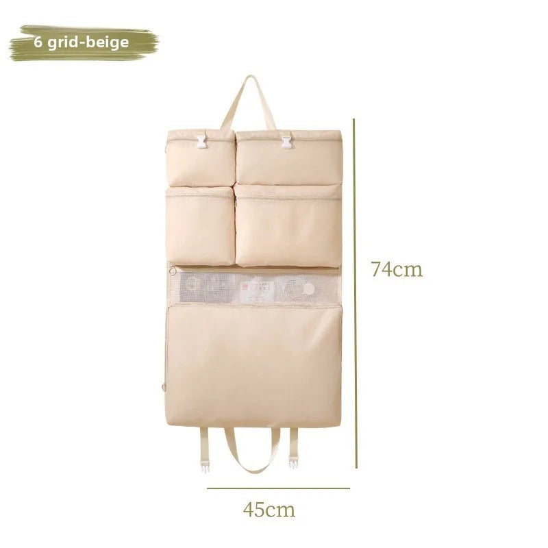 Hanging Travel Bag - Compact, Foldable Organizer with Multiple Compartments