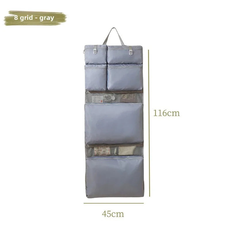 Hanging Travel Bag - Compact, Foldable Organizer with Multiple Compartments