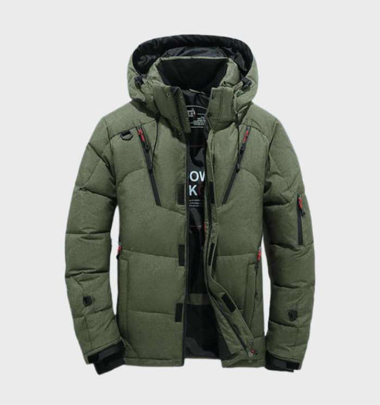 Heavily Insulated Waterproof and Windproof Winter Parka Jacket