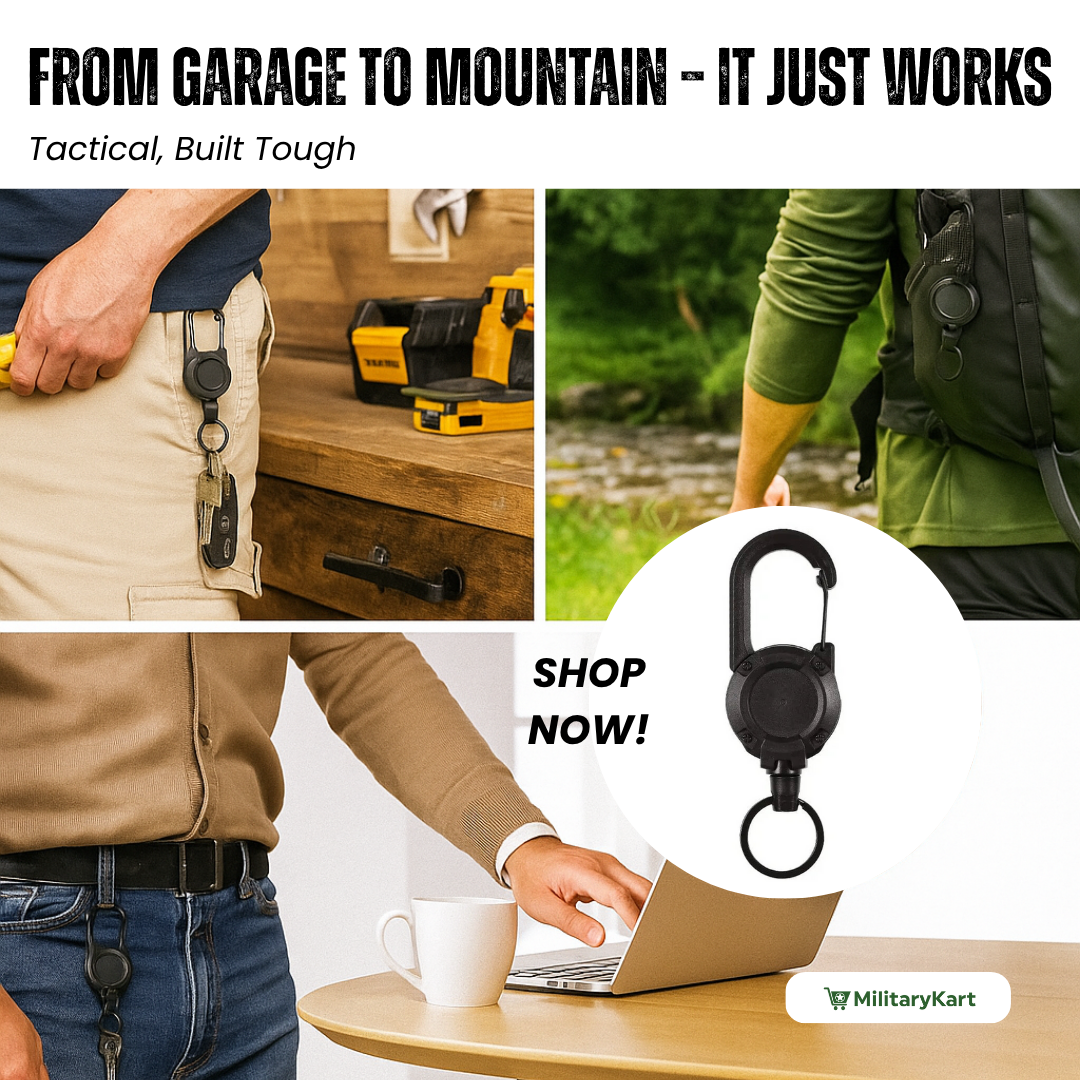 Heavy-Duty Retractable Keychain for Keys & ID Badges