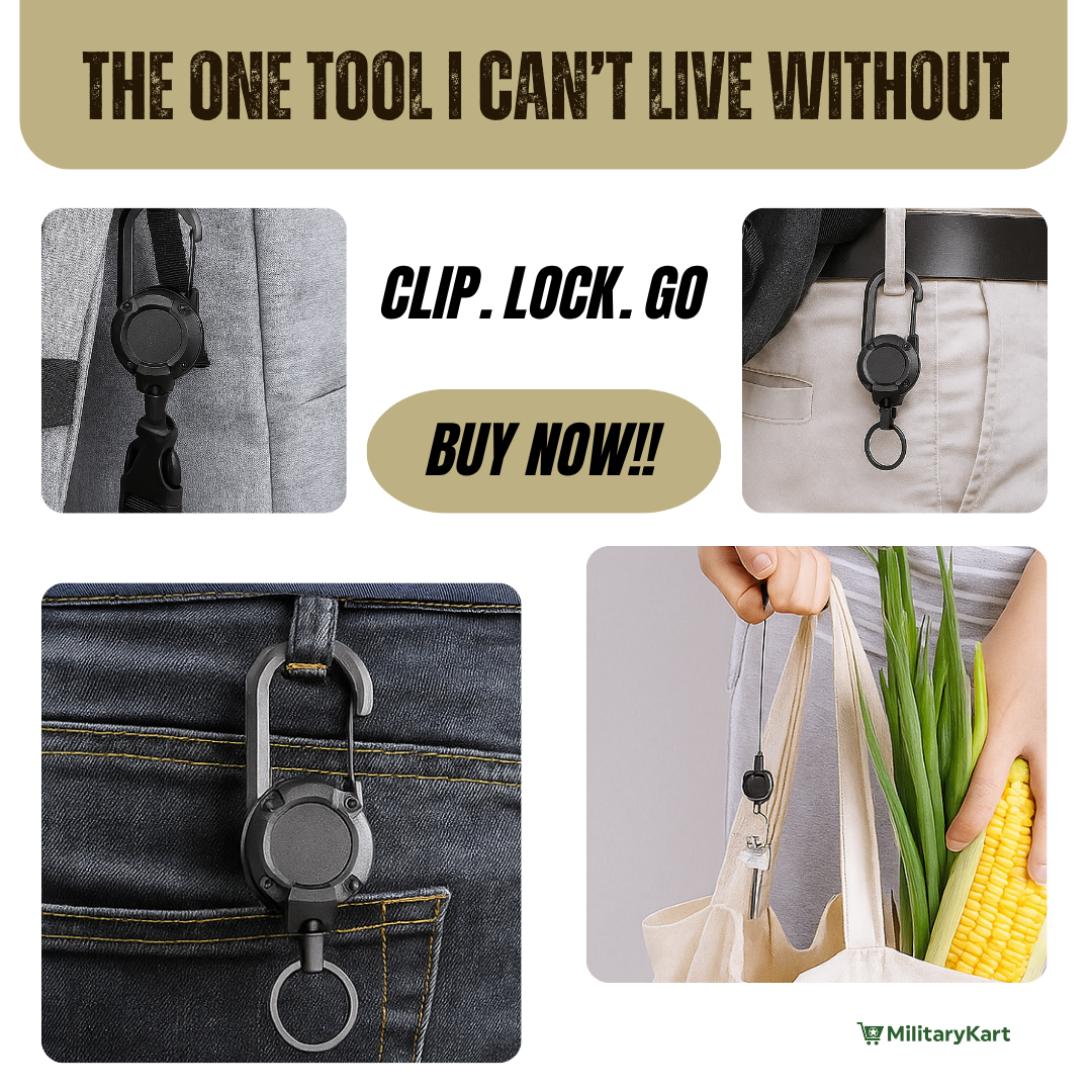 Heavy-Duty Retractable Keychain for Keys & ID Badges