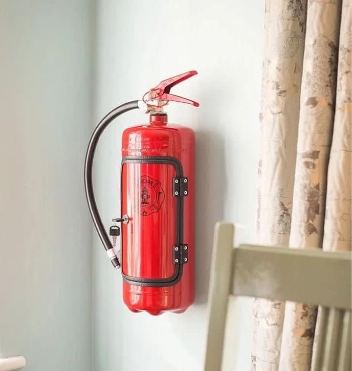 Hidden Fire Extinguisher Minibar - Creative and Functional