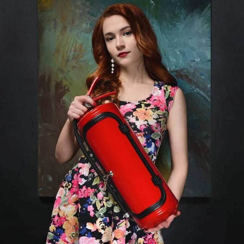 Hidden Fire Extinguisher Minibar – Novelty Drink Storage Cabinet
