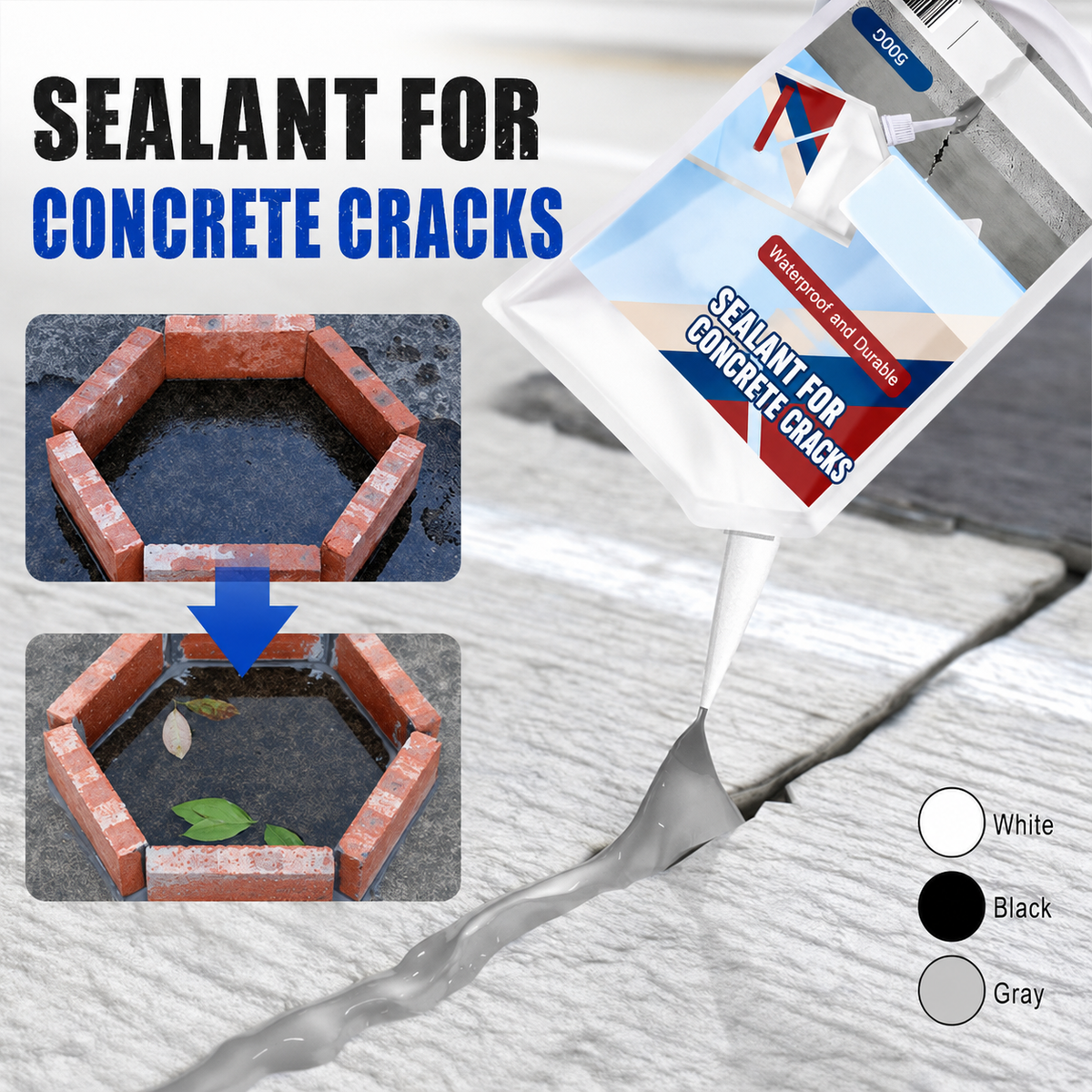 High-Performance Concrete Crack Sealant – Waterproof & Weatherproof
