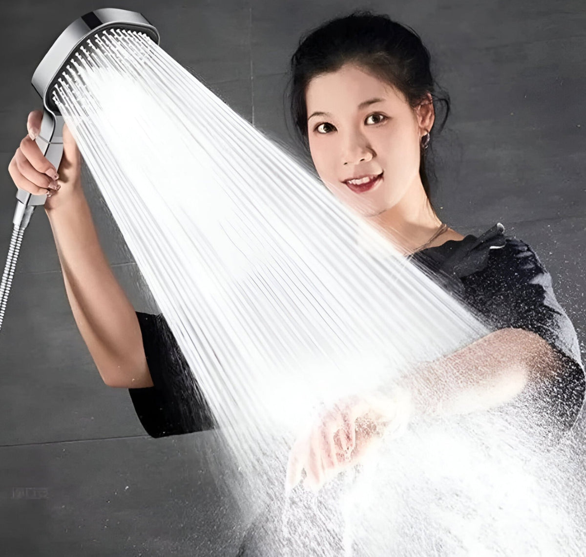 High-Pressure Shower Head with Turbo-Boost Technology & Advanced Filtration for Healthier Skin and Hair