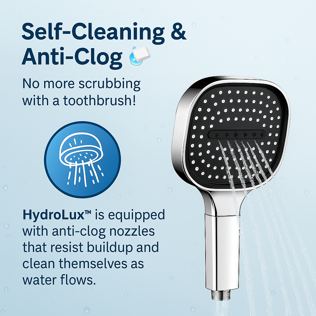 High-Pressure Shower Head with Turbo-Boost Technology & Advanced Filtration for Healthier Skin and Hair