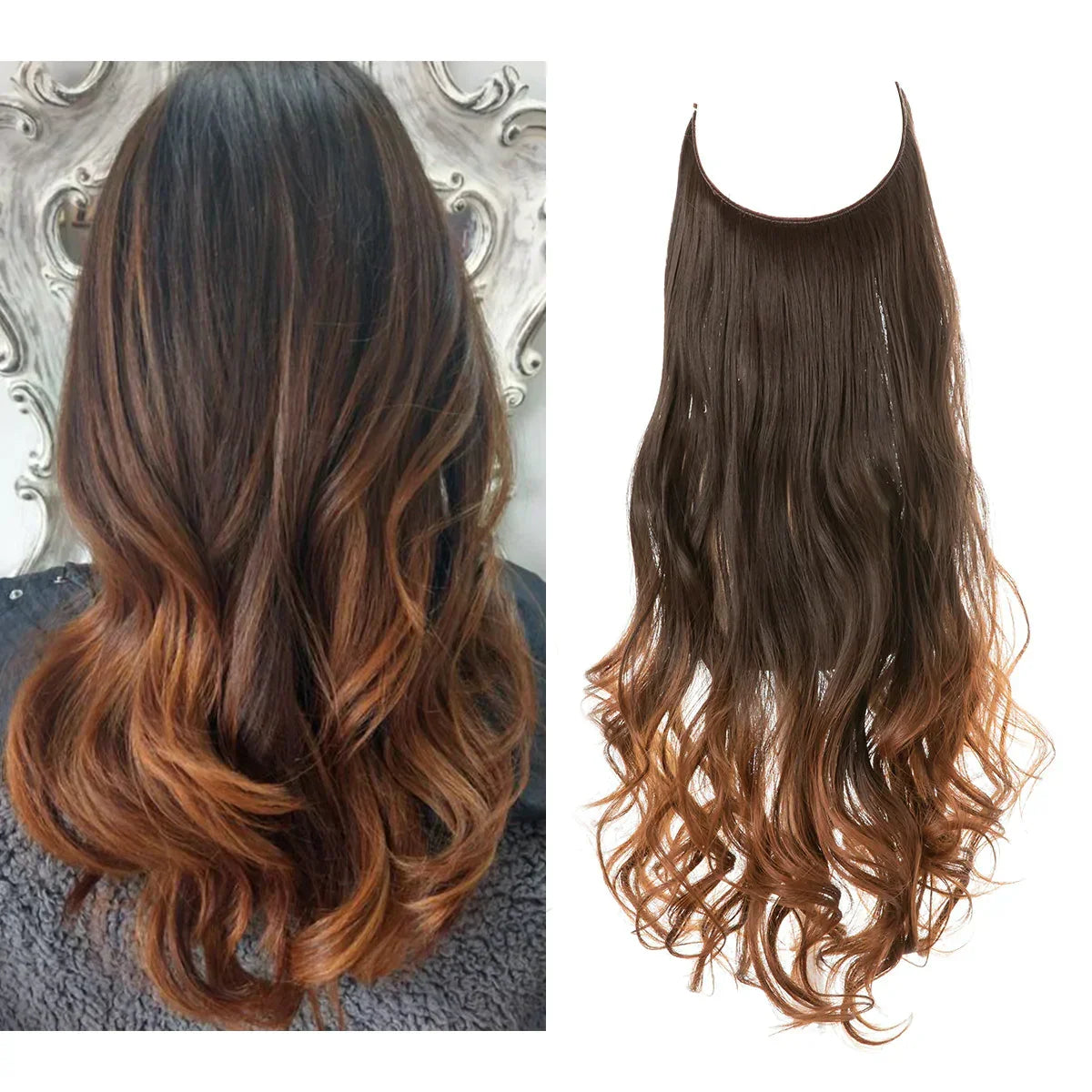 Human Hair Extensions - Brown & Blonde