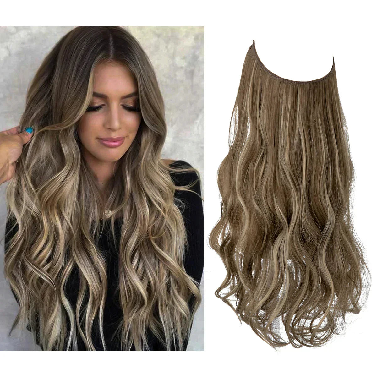 Human Hair Extensions - Brown & Blonde