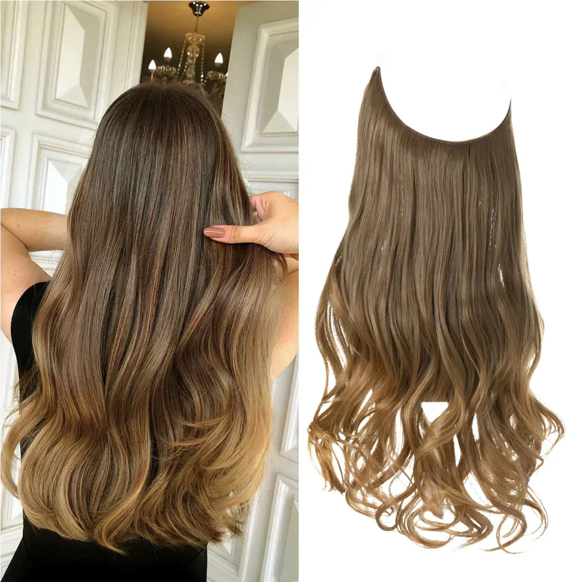 Human Hair Extensions - Brown & Blonde