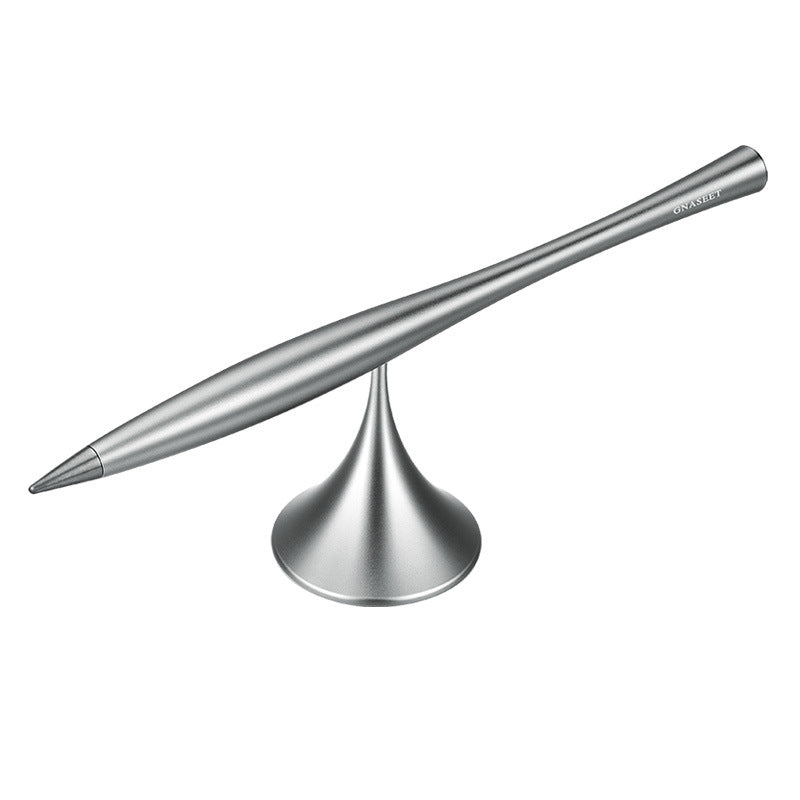 Inkless Eternal Metal Pen with Replaceable Metal Tip, Spinning Base and Smooth Aluminum Alloy Shell for Office, Work & Study