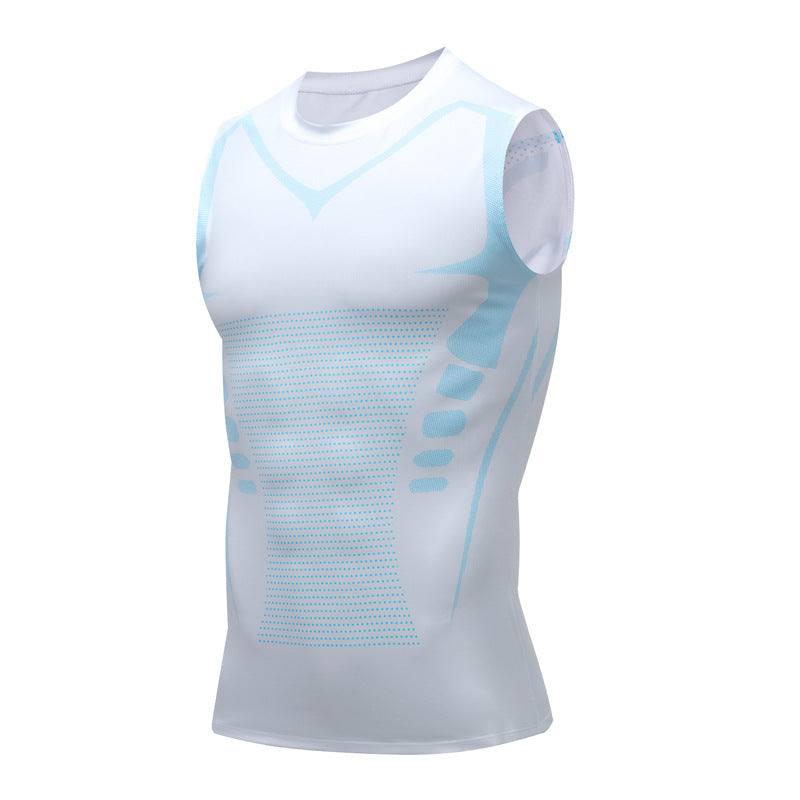 Ionic Compression Tank Top for Body Shaping and Posture Support