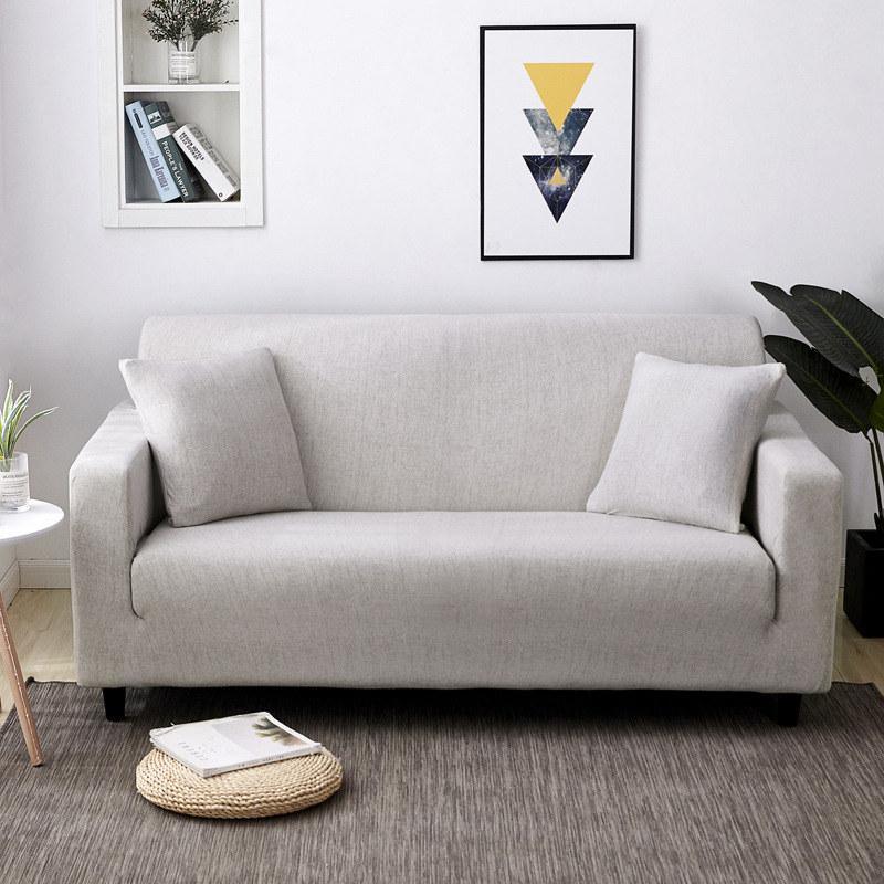 Ivory Universal Stretch Sofa Cover
