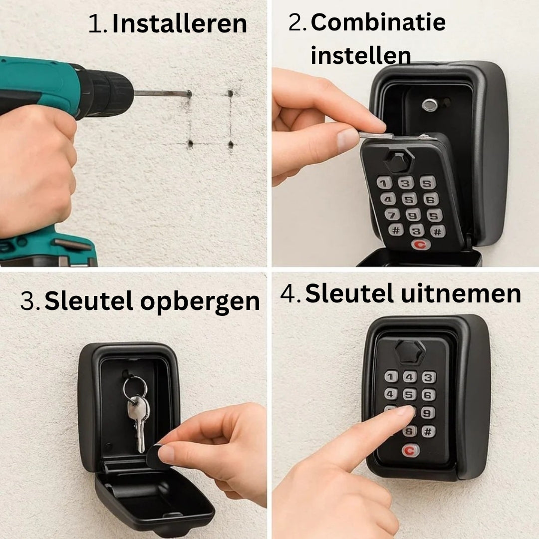 Key Safe - Secure Key Storage with Combination Lock