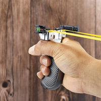 Laser-Guided Precision Slingshot for Outdoor Use