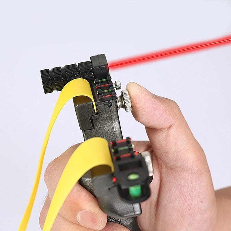 Laser-Guided Precision Slingshot for Outdoor Use