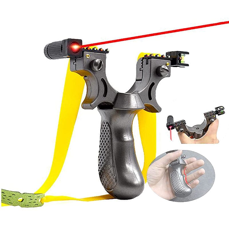 Laser-Guided Precision Slingshot for Outdoor Use