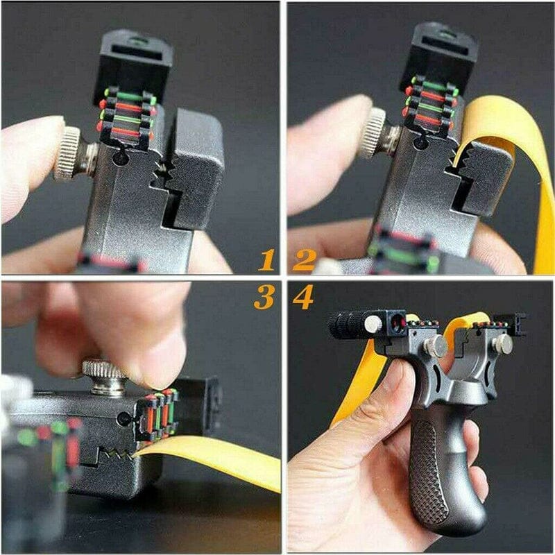 Laser-Guided Precision Slingshot for Outdoor Use