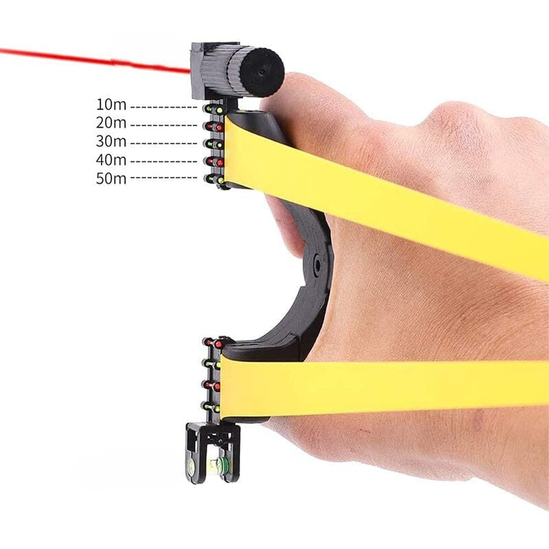 Laser-Guided Precision Slingshot for Outdoor Use