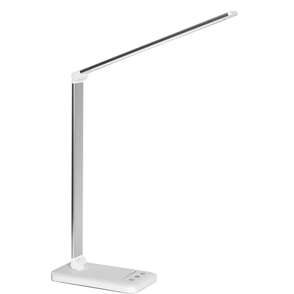LED Desk and Table Lamp with USB Charging Port, 5 Lighting Modes and Brightness Levels