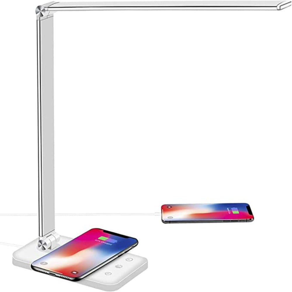 LED Desk and Table Lamp with USB Charging Port, 5 Lighting Modes and Brightness Levels