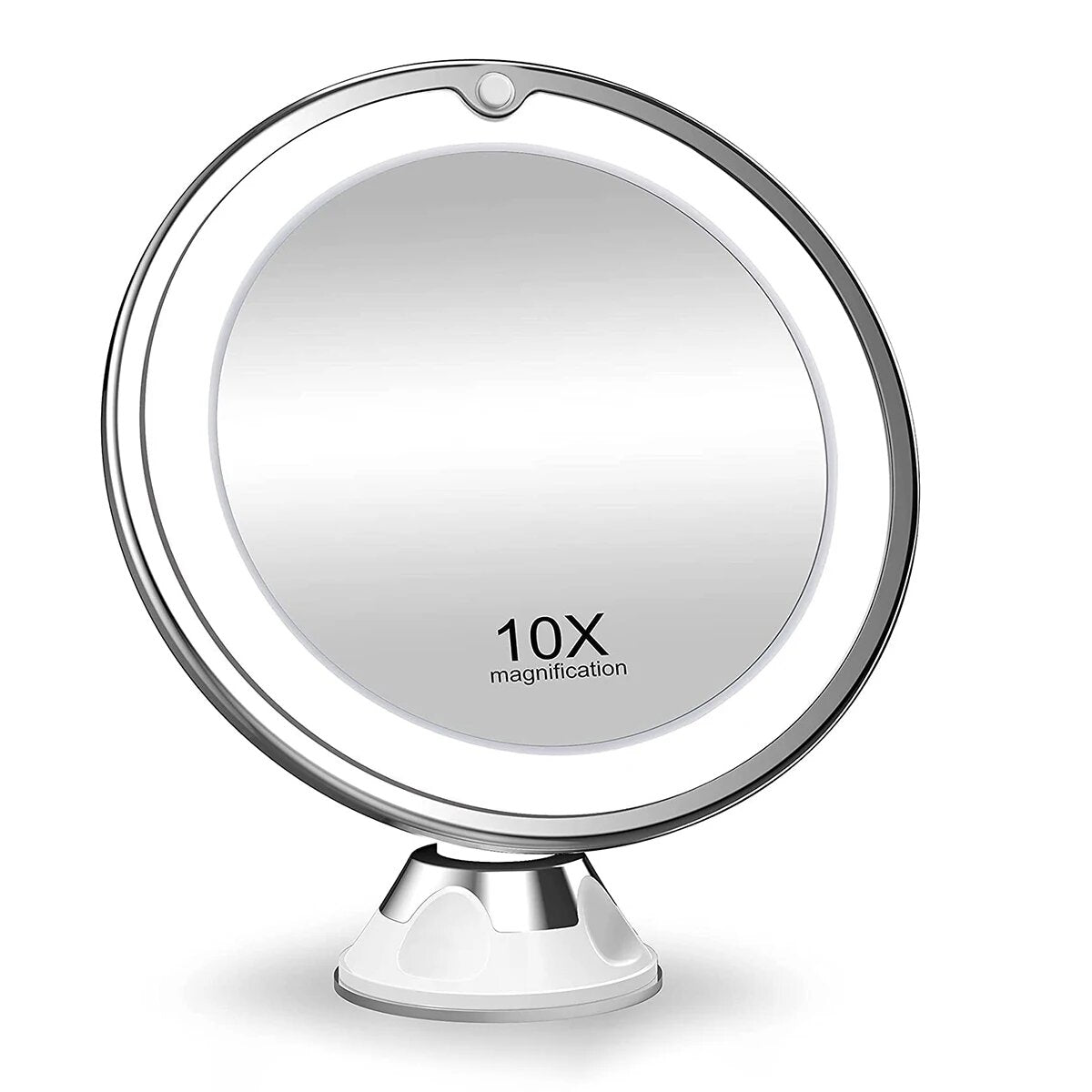 Lighted Makeup Mirror - LED Vanity Mirror with 10x Magnification for Precise Cosmetic Application