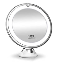 Lighted Makeup Mirror - LED Vanity Mirror with 10x Magnification for Precise Cosmetic Application