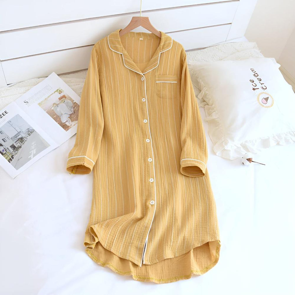Lightweight Women’s Striped Nightgown