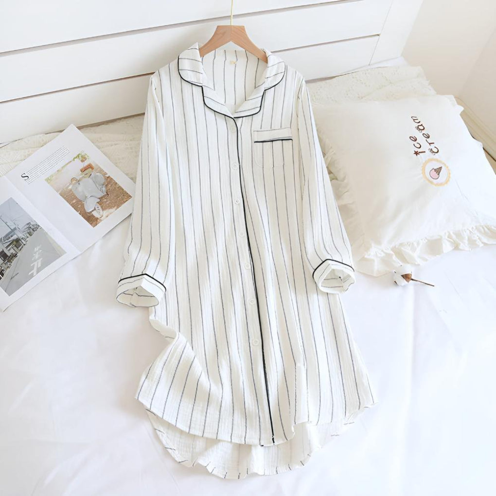 Lightweight Women’s Striped Nightgown