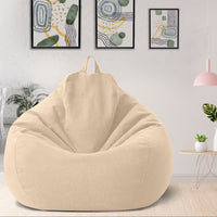 Linen Bean Bag - Ergonomic & Stylish Comfort Seating