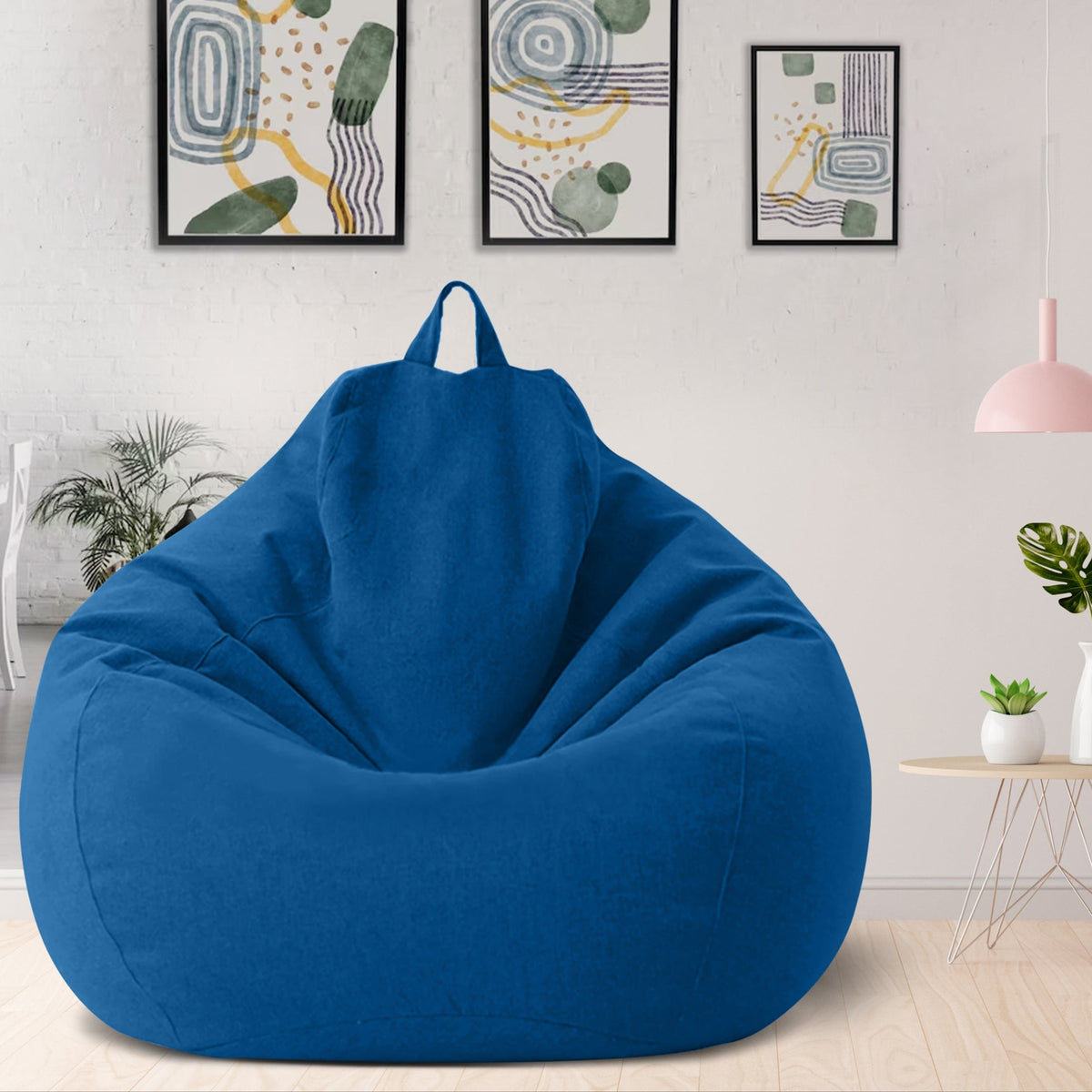 Linen Bean Bag - Ergonomic & Stylish Comfort Seating