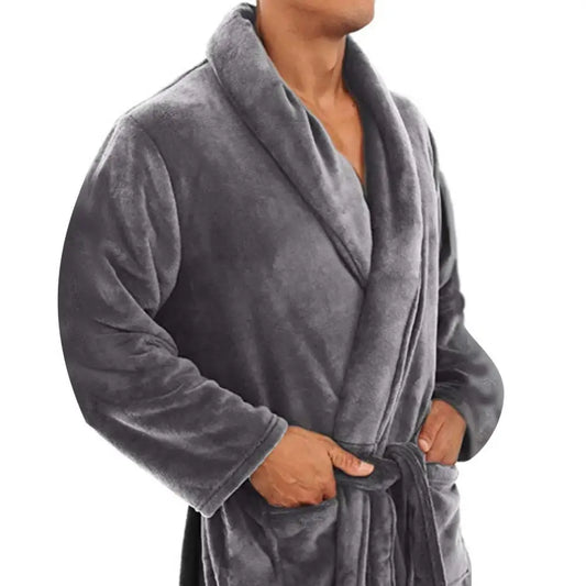 Long Bathrobe with Shawl Collar - Derrick