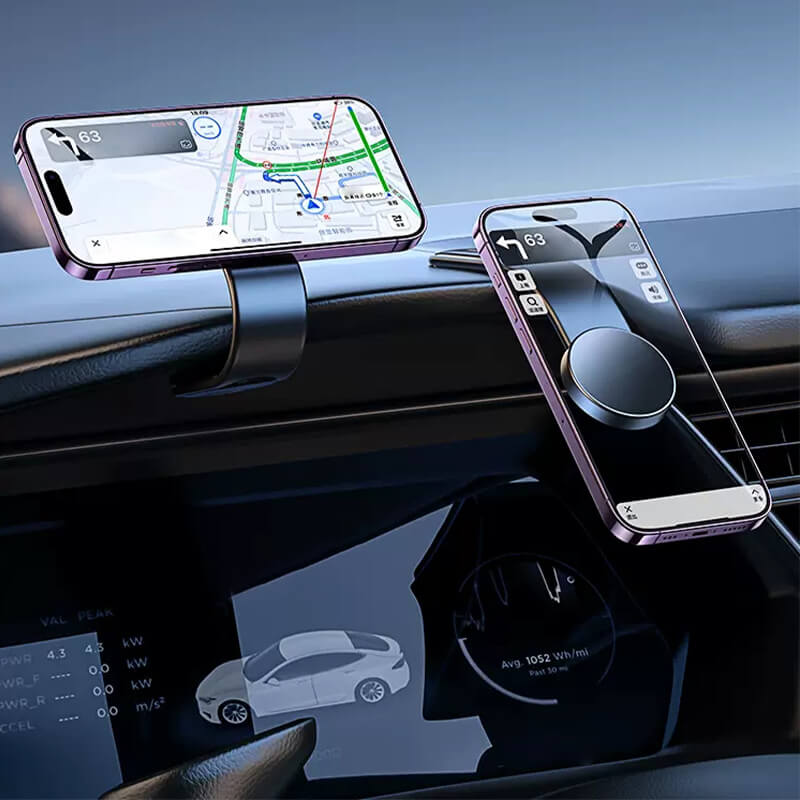Magnetic Car Phone Mount with Charger