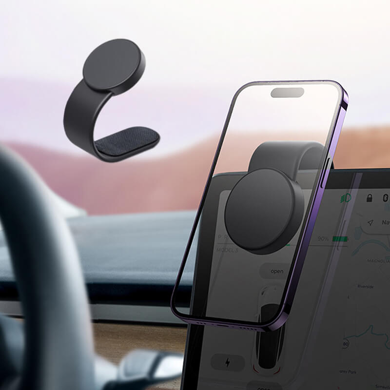 Magnetic Car Phone Mount with Charger