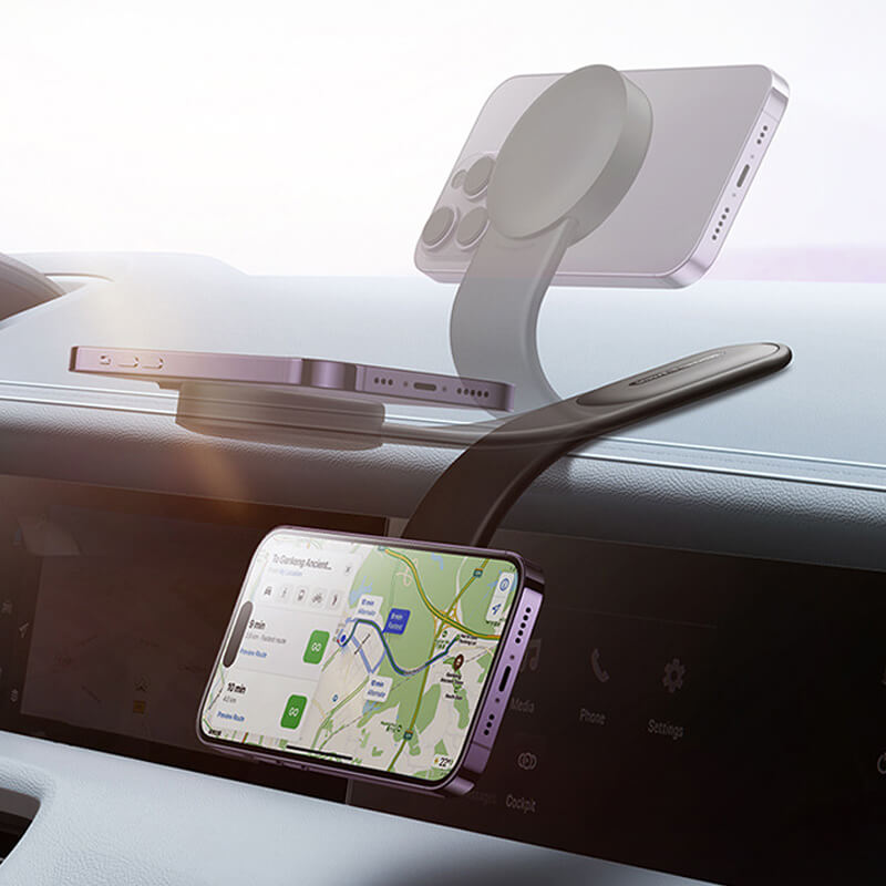 Magnetic Car Phone Mount with Charger