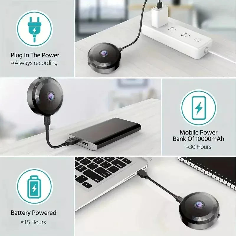 Magnetic Mini WiFi Surveillance Camera - 1080P HD with Night Vision and Motion Sensor