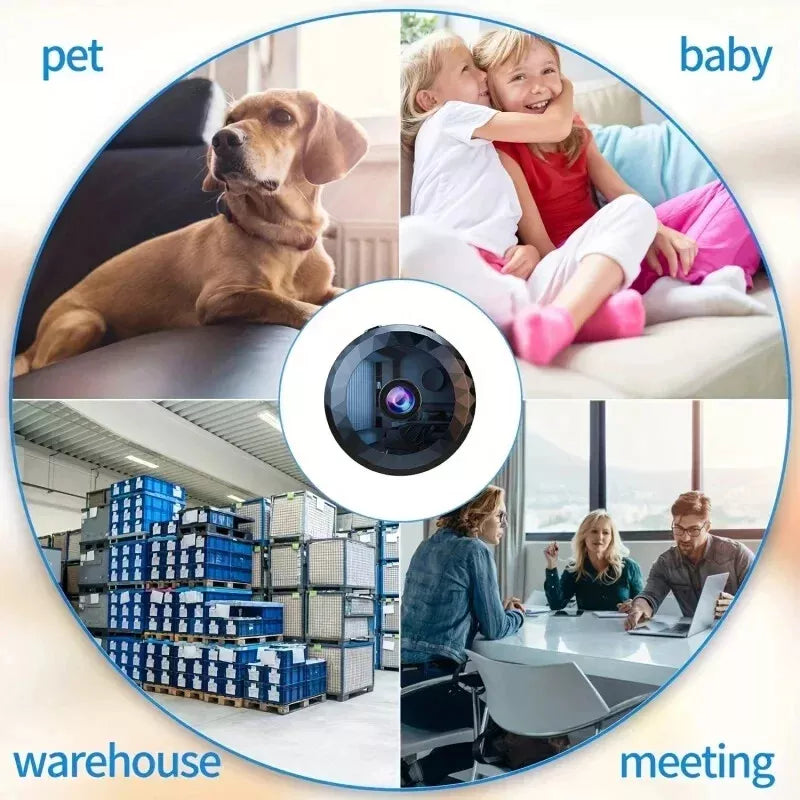 Magnetic Mini WiFi Surveillance Camera - 1080P HD with Night Vision and Motion Sensor