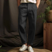 Men's Airy Relaxed-Fit Straight-Leg Trousers