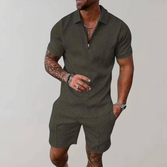 Men's Breathable Two-Piece Summer Set