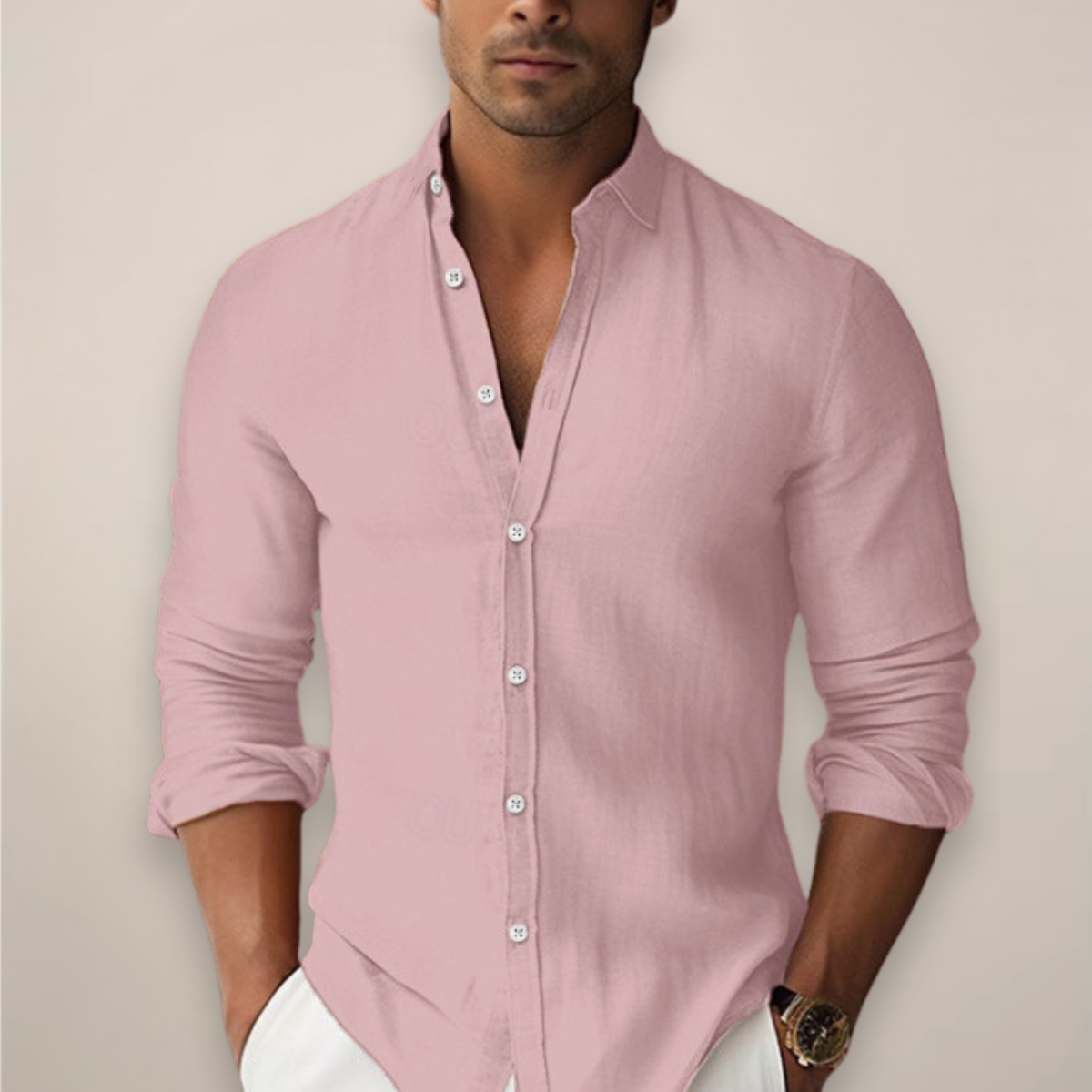 Men's Casual Summer Button-Down Shirt