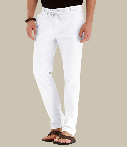 Men's Casual Summer Pants with Elastic Waistband