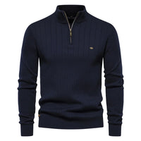 Men's Casual Zip Pullover Sweater