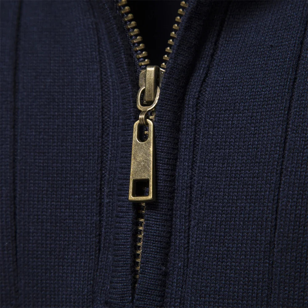 Men's Casual Zip Pullover Sweater
