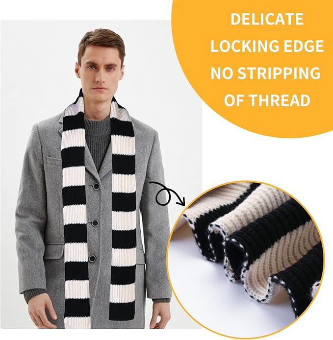 Men's Chunky Striped Scarf